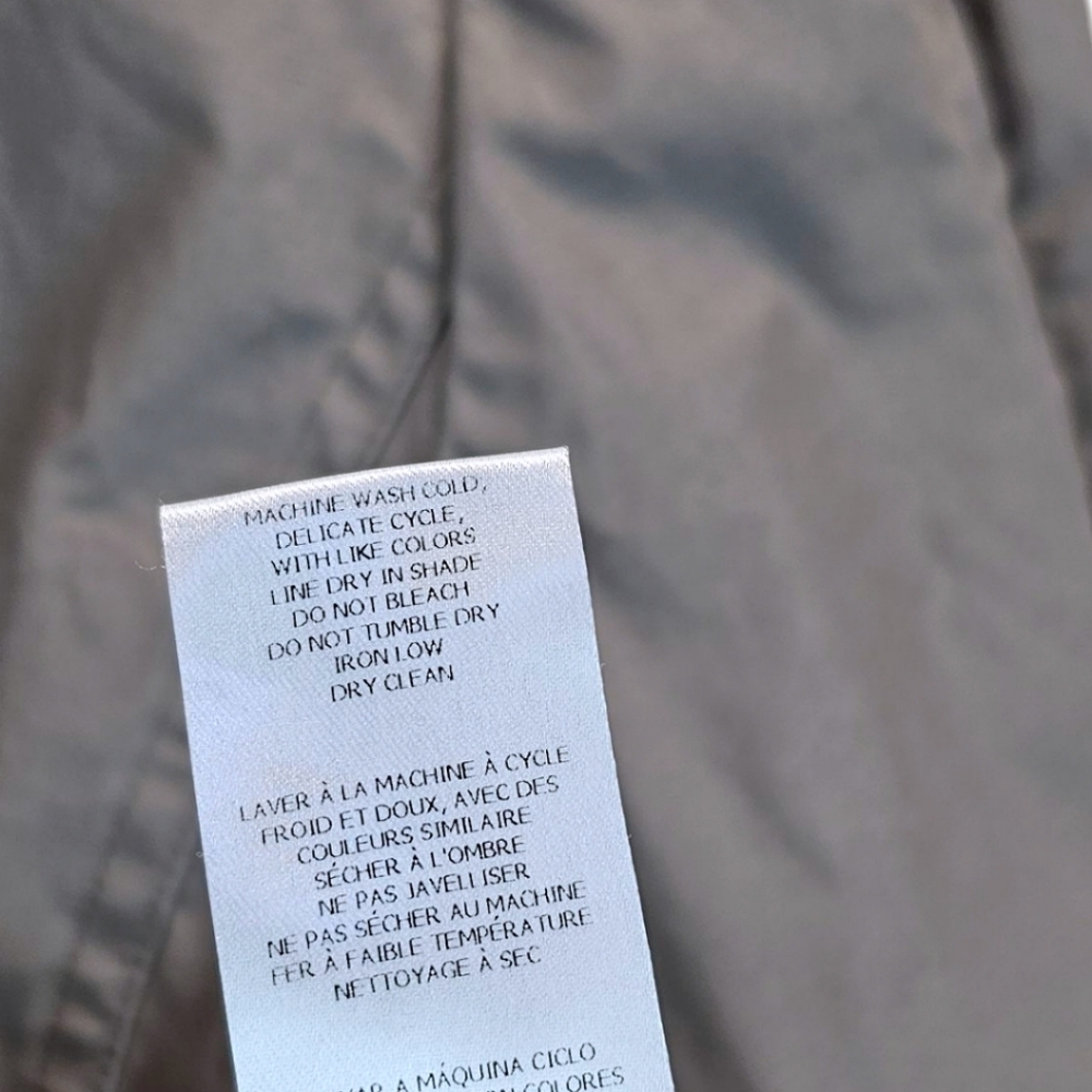 Thakoon Cotton Puff Sleeve Shirt Jacket Sz 6 Taupe Fitted Avant Garde Unique - Picture 16 of 16